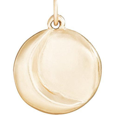 Carved Moon Charm Jewelry Helen Ficalora 14k Yellow Gold