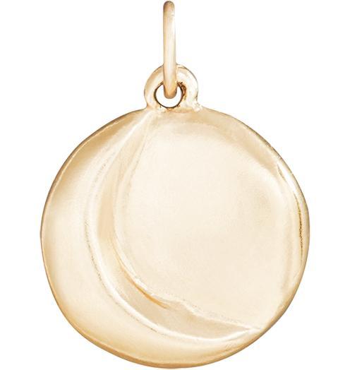 Carved Moon Charm Jewelry Helen Ficalora 14k Yellow Gold
