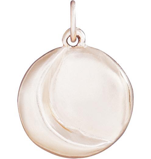 Carved Moon Charm Jewelry Helen Ficalora 14k Pink Gold