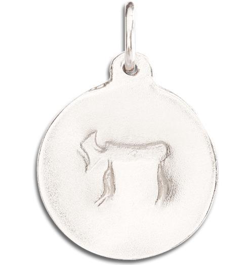 Chai Disk Charm Jewelry Helen Ficalora 14k White Gold