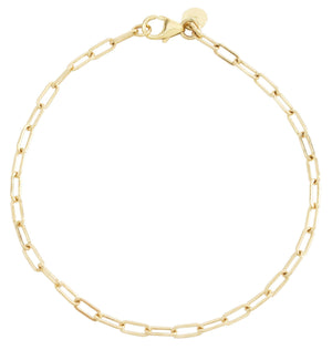 Helen Ficalora Gold Chain Link Charm Bracelet 14K Yellow Gold