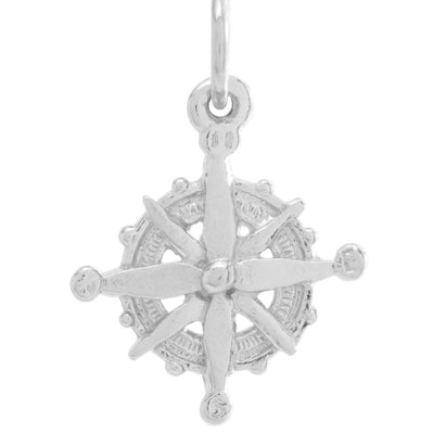 Helen Ficalora Sterling Silver Compass Charm for Necklaces & Bracelets