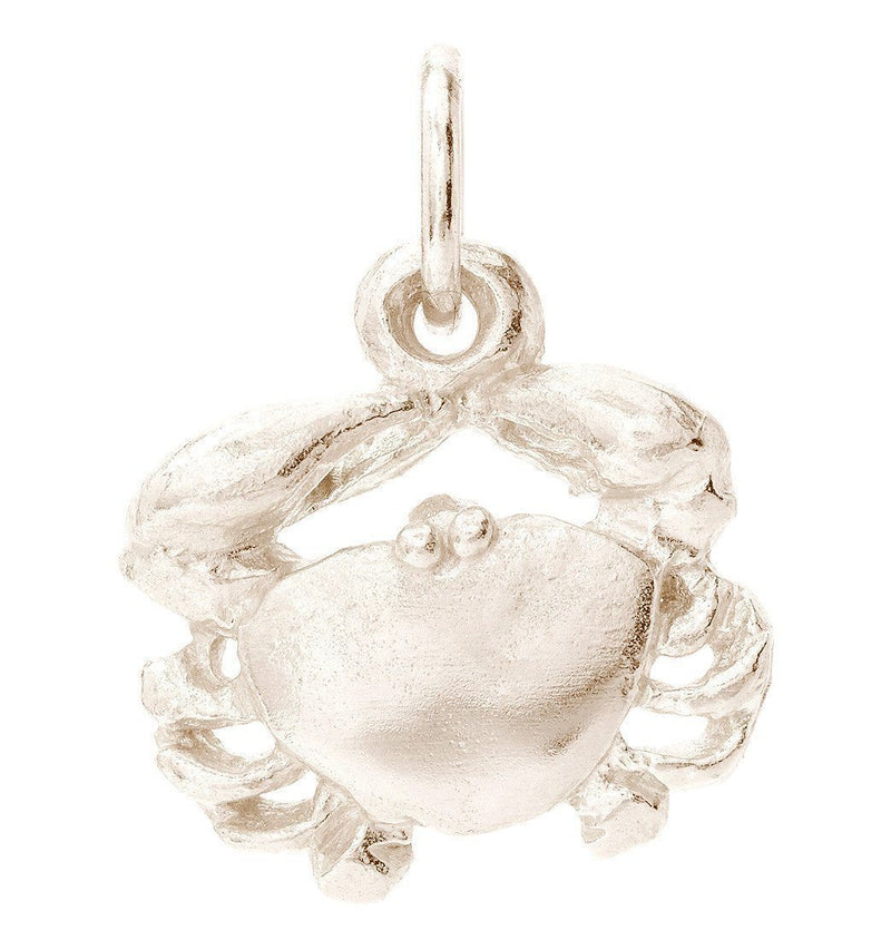 Crab Mini Charm Jewelry Helen Ficalora 14k White Gold