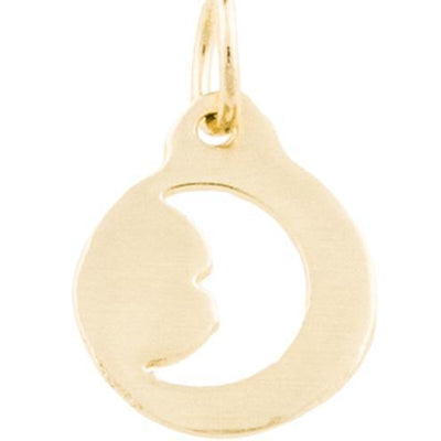"1" Charm Gold Number Pendant - Helen Ficalora