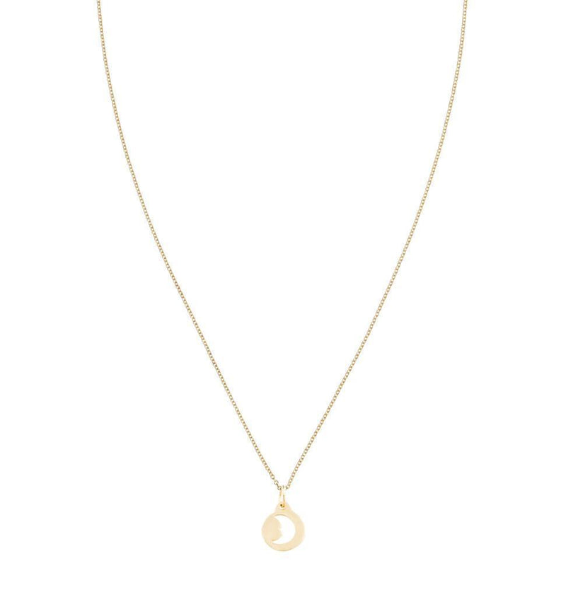 "1" Charm Gold Number Pendant - Helen Ficalora
