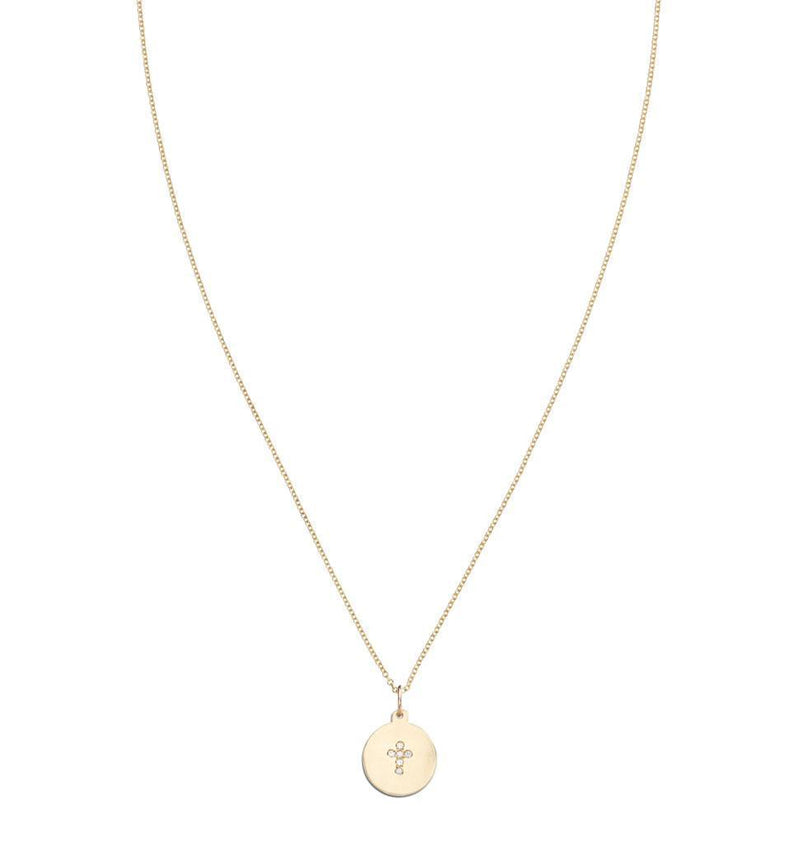 Cross Disk Charm Pavé Diamonds Jewelry Helen Ficalora For Necklaces And Bracelets