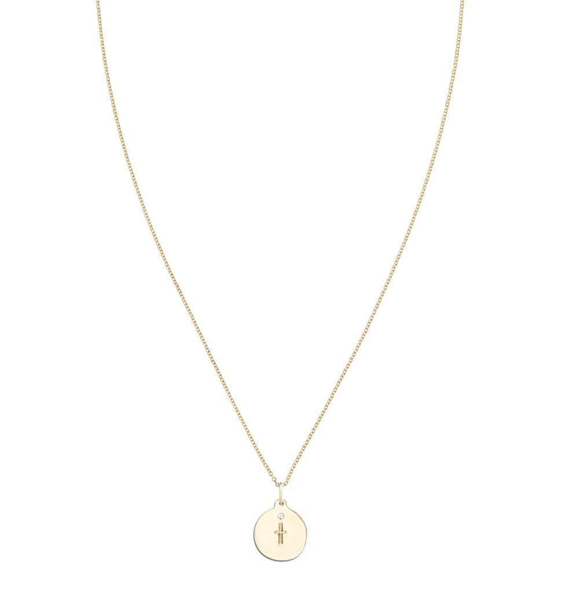 Cross Disk Charm With Diamond Jewelry Helen Ficalora For Necklaces And Bracelets