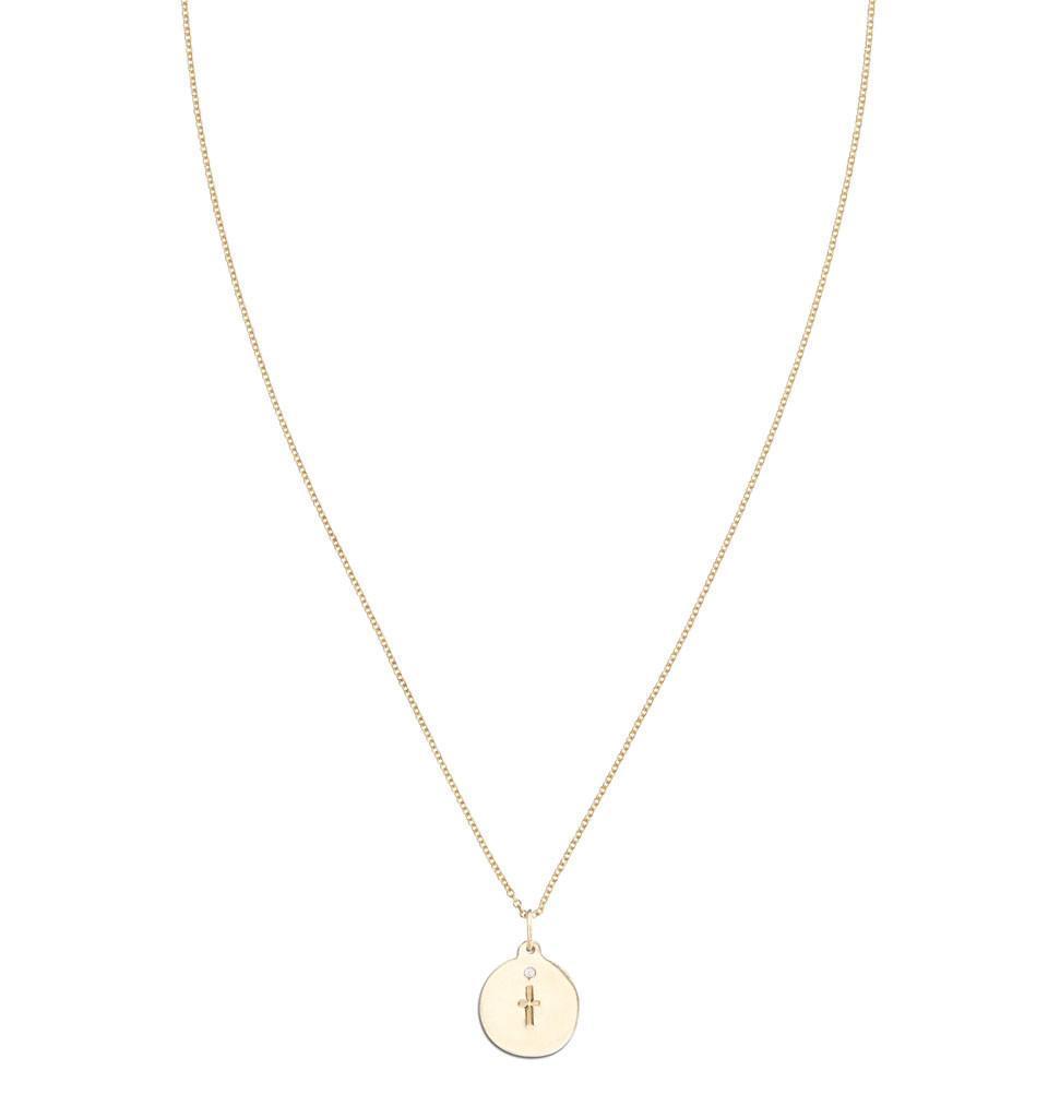 Cross Disk Charm With Diamond Jewelry Helen Ficalora For Necklaces And Bracelets