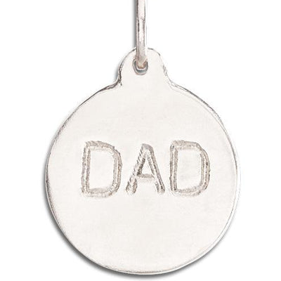 Helen Ficalora 14k White Gold "Dad" Charm
