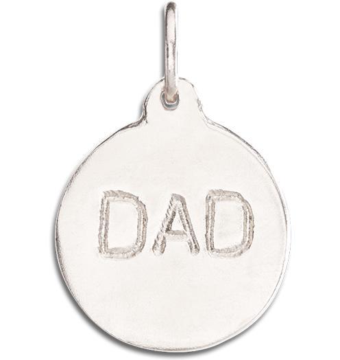 Helen Ficalora 14k White Gold "Dad" Charm