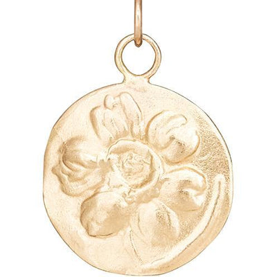 Daffodil Repouss̩e Charm Jewelry Helen Ficalora 14k Yellow Gold
