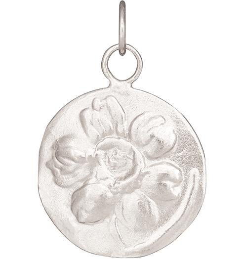 Daffodil Repouss̩e Charm Jewelry Helen Ficalora 14k White Gold
