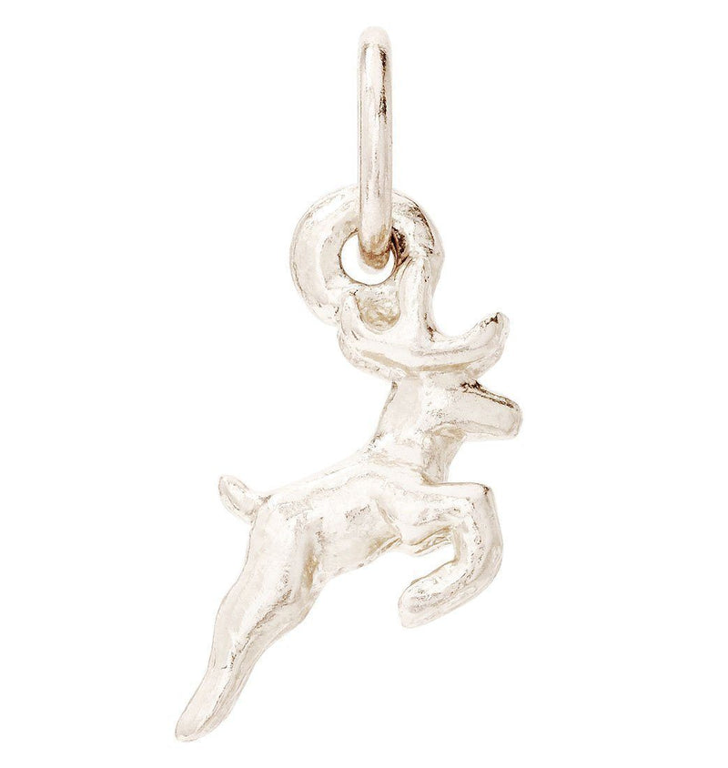 Deer Mini Charm Jewelry Helen Ficalora 14k White Gold