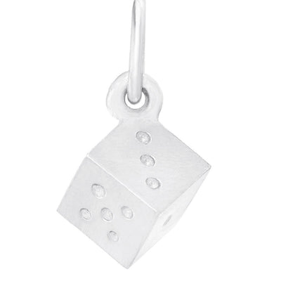 Helen Ficalora Sterling Silver Dice Charm for Bracelets & Necklaces