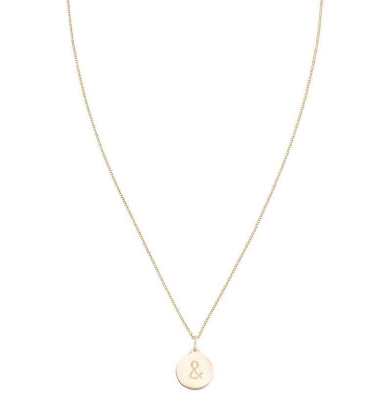 "&" Disk Charm Jewelry Helen Ficalora 