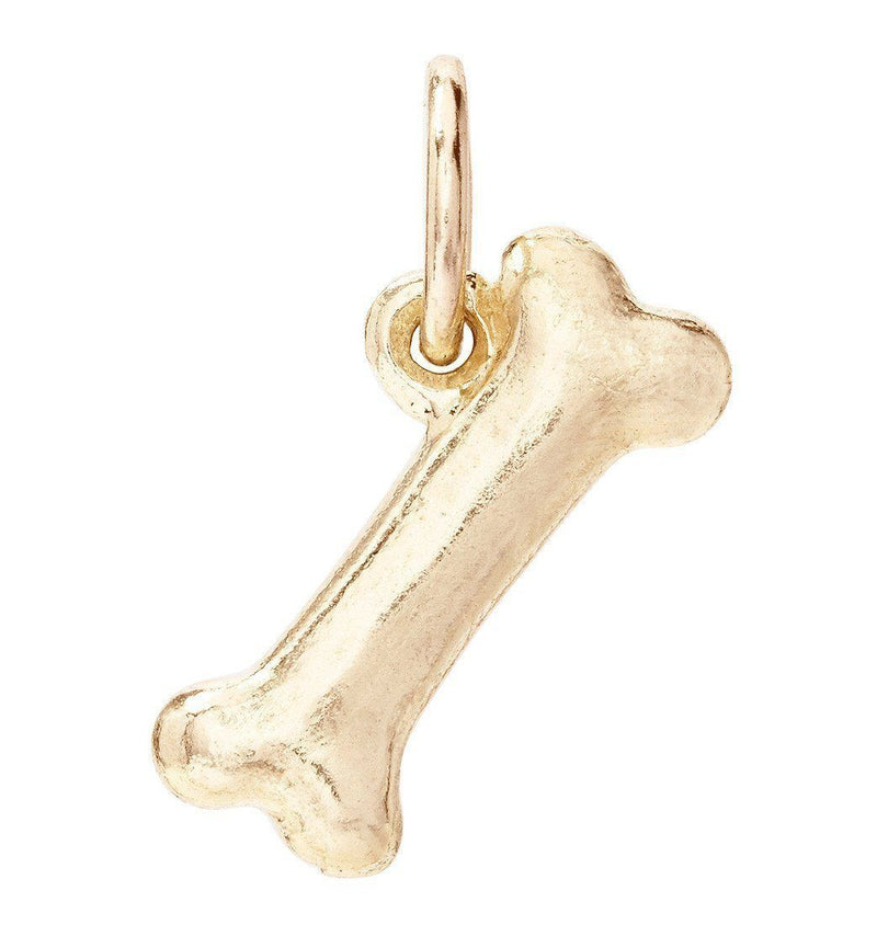 Helen Ficalora Gold Dog Bone Charm