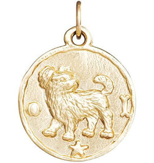 Dog Coin Charm Jewelry Helen Ficalora 14k Yellow Gold For Necklaces And Bracelets