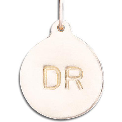 Helen Ficalora 14k Rose Gold "DR" Charm for Doctors