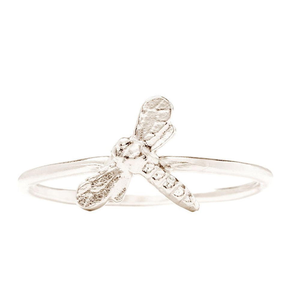 Dragonfly Stacking Ring Jewelry Helen Ficalora 14k White Gold 6