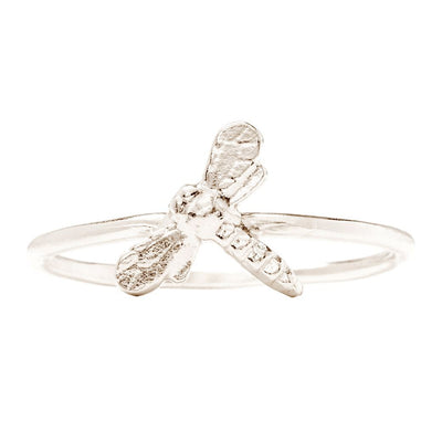 Dragonfly Stacking Ring Jewelry Helen Ficalora 14k White Gold 6