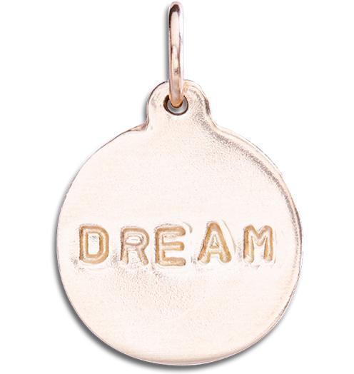 "Dream" Disk Charm Jewelry Helen Ficalora 14k Pink Gold For Necklaces And Bracelets