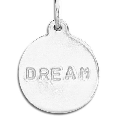 "Dream" Disk Charm Jewelry Helen Ficalora Sterling Silver For Necklaces And Bracelets