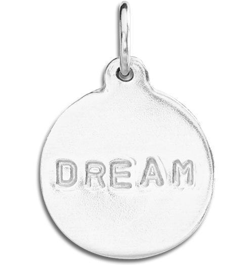 "Dream" Disk Charm Jewelry Helen Ficalora Sterling Silver For Necklaces And Bracelets