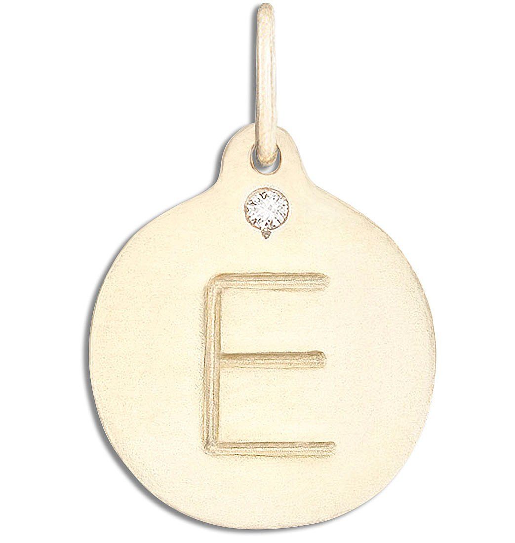 Diamond Mini Letter Disc Bracelet - E for Women