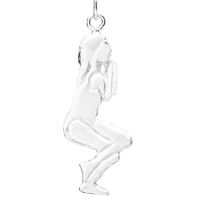 Eagle Pose Yoga Charm Jewelry Helen Ficalora Sterling Silver 