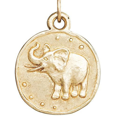 Elephant Coin Charm Jewelry Helen Ficalora 14k Yellow Gold