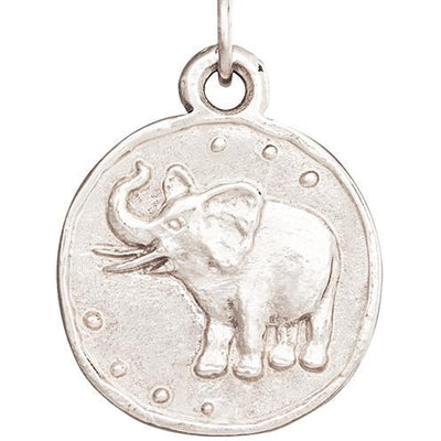 Elephant Coin Charm Jewelry Helen Ficalora 14k White Gold