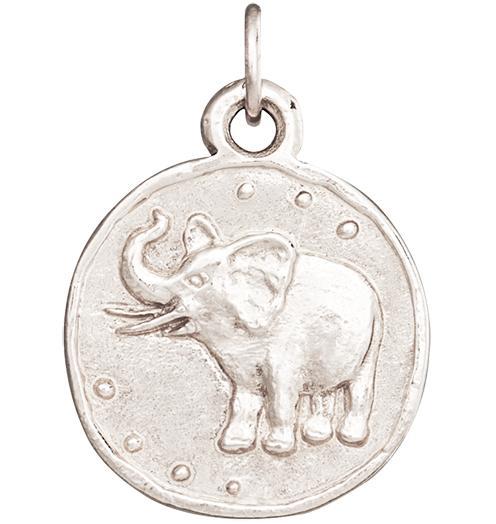 Elephant Coin Charm Jewelry Helen Ficalora 14k White Gold