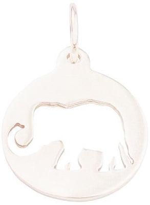 Elephant Cutout Charm Jewelry Helen Ficalora 14k White Gold