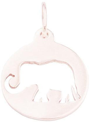 Elephant Cutout Charm Jewelry Helen Ficalora 14k Pink Gold