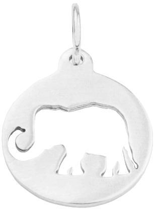 Elephant Cutout Charm Jewelry Helen Ficalora Sterling Silver 