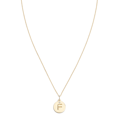 "F" Alphabet Charm With Diamond -  - Jewelry - Helen Ficalora - 5