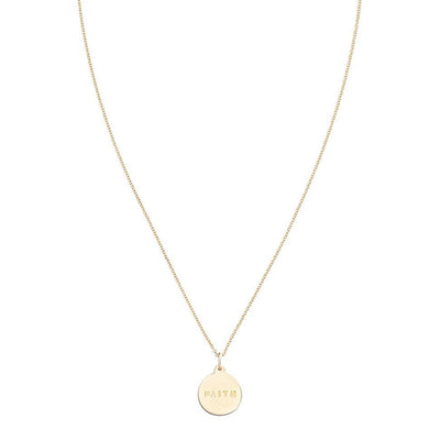 "Faith" Disk Charm Jewelry Helen Ficalora 
