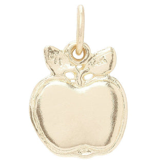 Flat Apple Mini Charm Jewelry Helen Ficalora 14k Yellow Gold