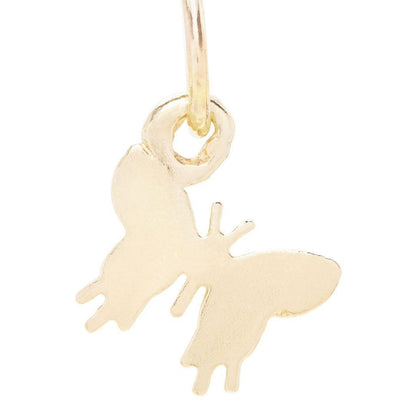 Flat Butterfly Charm Jewelry Helen Ficalora 14k Yellow Gold