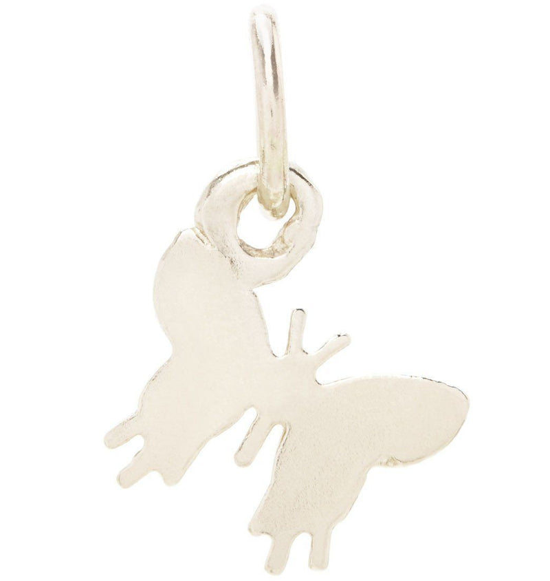 Flat Butterfly Charm Jewelry Helen Ficalora 14k White Gold