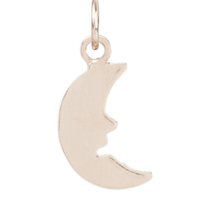 Flat Moon Charm Jewelry Helen Ficalora 14k White Gold