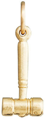 Gavel Mini Charm Jewelry Helen Ficalora 14k Yellow Gold