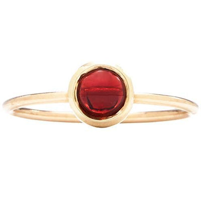Gemstone Stacking Ring With Garnet Jewelry Helen Ficalora 14k Yellow Gold 5