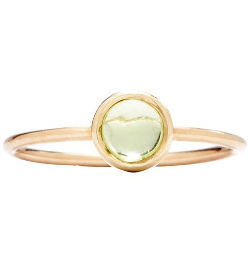 Gemstone Stacking Ring With Peridot Jewelry Helen Ficalora 14k Yellow Gold 5