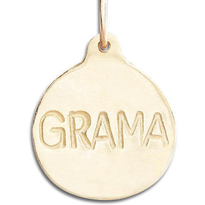 14k outlets gold number one Grandma Charm pendant