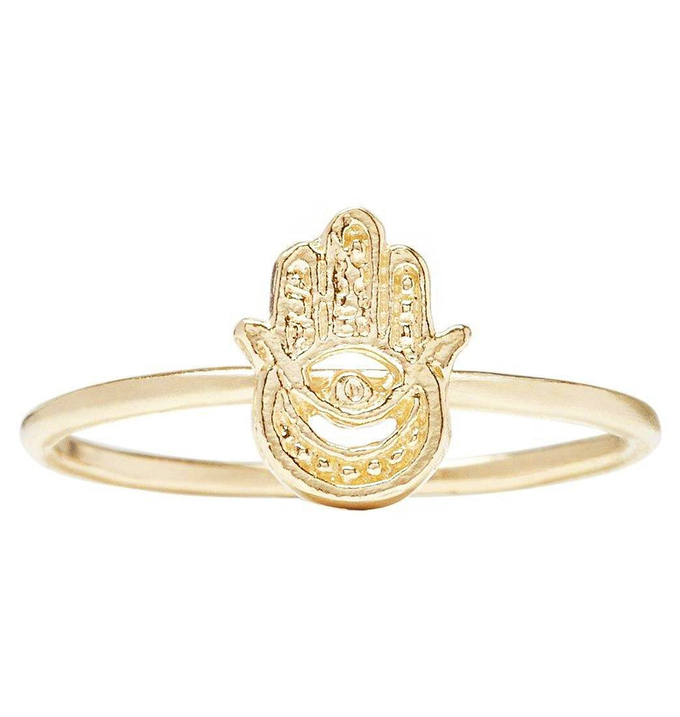 Hamsa hand clearance ring gold