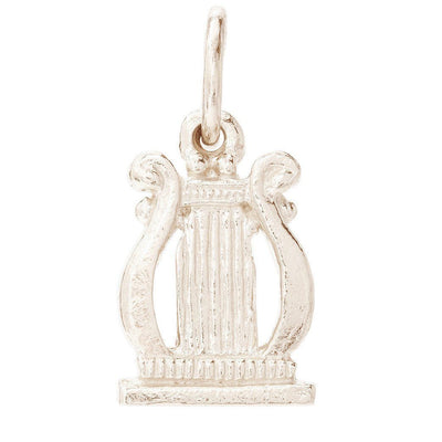 Harp Mini Charm Jewelry Helen Ficalora 14k White Gold