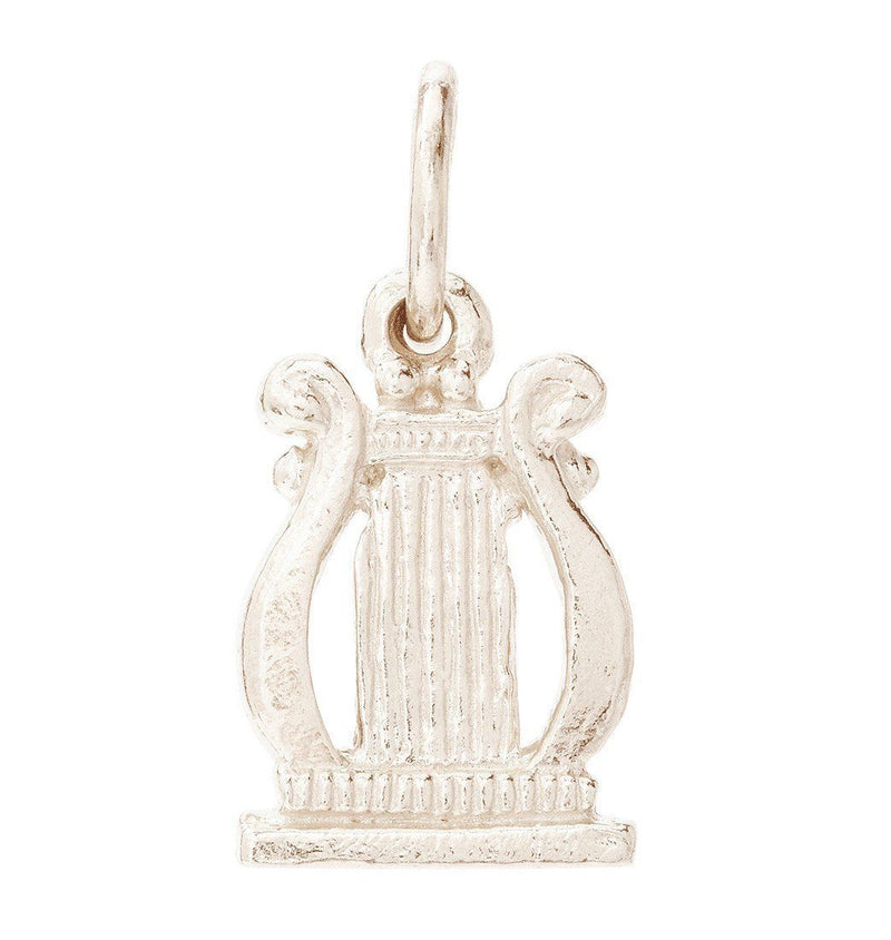 Harp Mini Charm Jewelry Helen Ficalora 14k White Gold