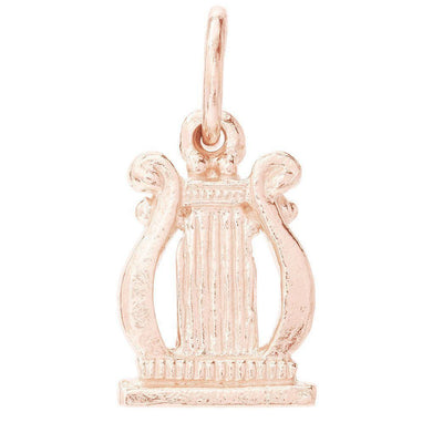 Harp Mini Charm Jewelry Helen Ficalora 14k Pink Gold