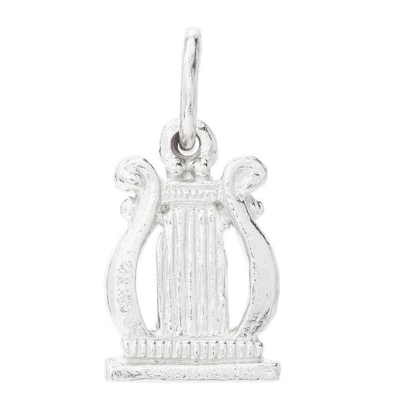 Harp Mini Charm Jewelry Helen Ficalora Sterling Silver 